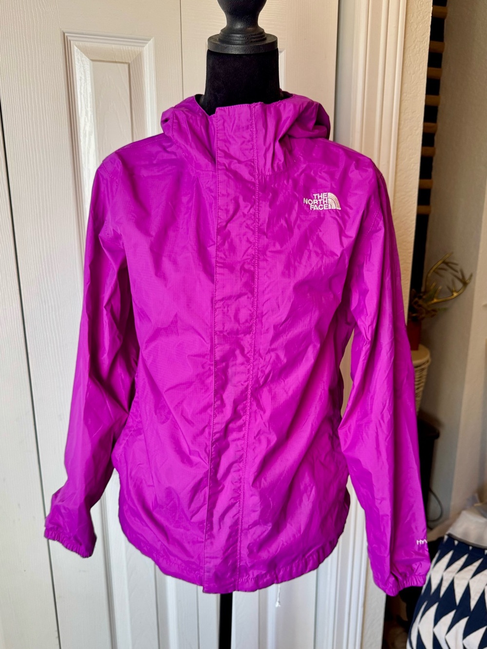 The North Face Girls' Bright Magenta Hooded Raincoat